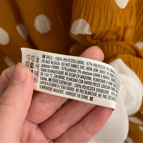 English Factory Golden Yellow Polka Dot Maxi Dress - Picture 3 of 7